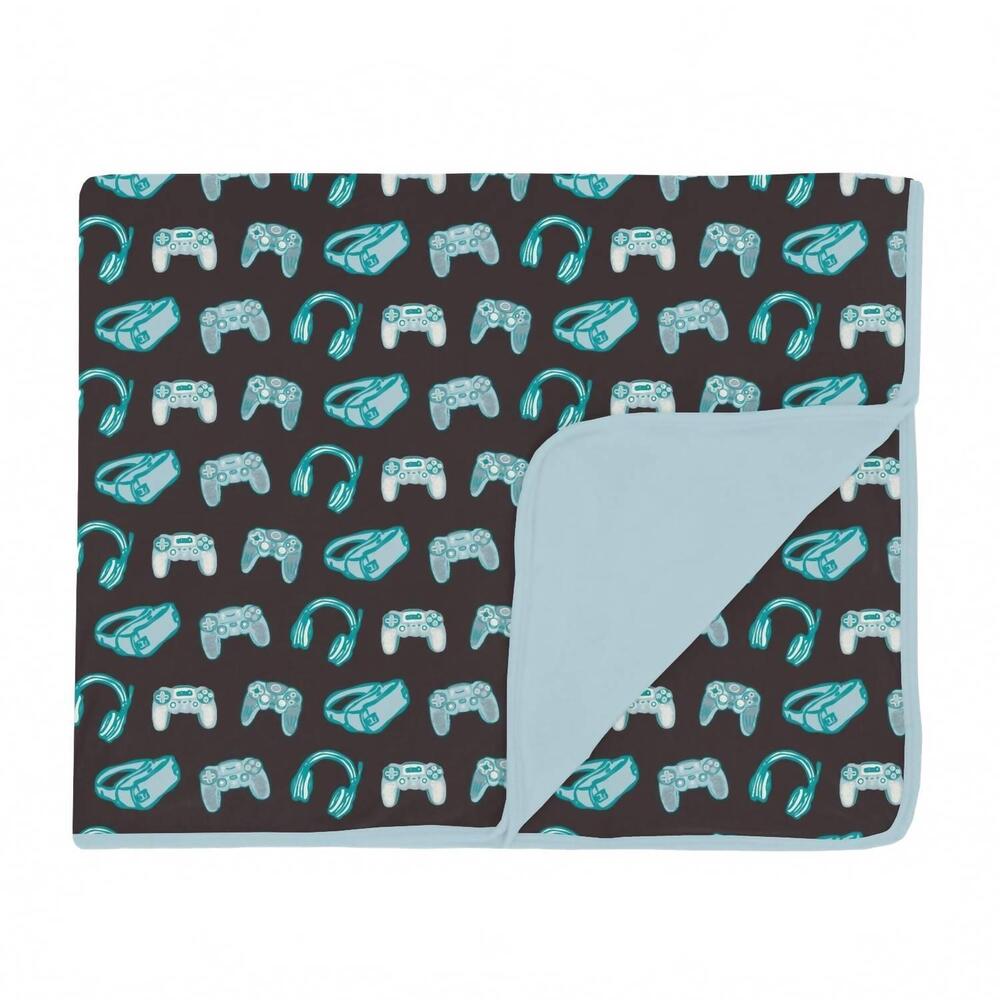 NEW KICKEE toddler's gamer blanket in midnight